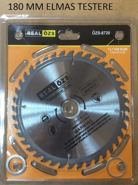 SUNTA - AHŞAP ELMAS DAİRE TESTERE 180 mm x 40 T x 30 mm ürün görseli