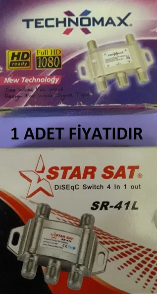 TEKNOMAX & STAR SAT DİSEqC 4 LÜ ( 1 ADET FİYATIDIR ) - 2