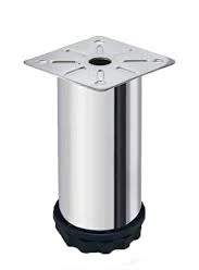 METAL BAZA AYAK 10 CM KROM ( 1 ADET FİYATIDIR )