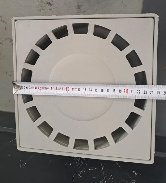 ÇAMUR KOVALI YER SÜZGECİ 25 x 25 cm - Ø 100 LÜK ALTTAN ÇIKIŞ YER SİFONU - 3