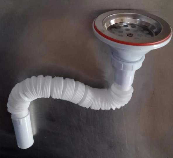 KÖRÜKLÜ SİFON LÜX ÇÖP MAK NORMAL - SÜZGÜ Ø 110 mm - Ø 32 LİK ÇIKIŞLI ( EKONOMİK )
