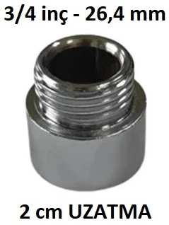 KROM UZATMA 3/4" 2 cm