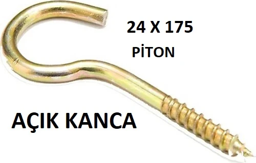 24 x 175 PİTON - AÇIK KANCA ( 1 ADET FİYATIDIR ) ürün görseli