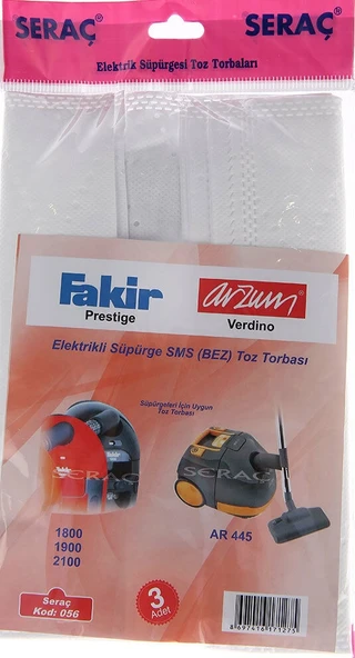 ELEKTRİKLİ SÜPÜRGE TOZ TORBASI KOD 056