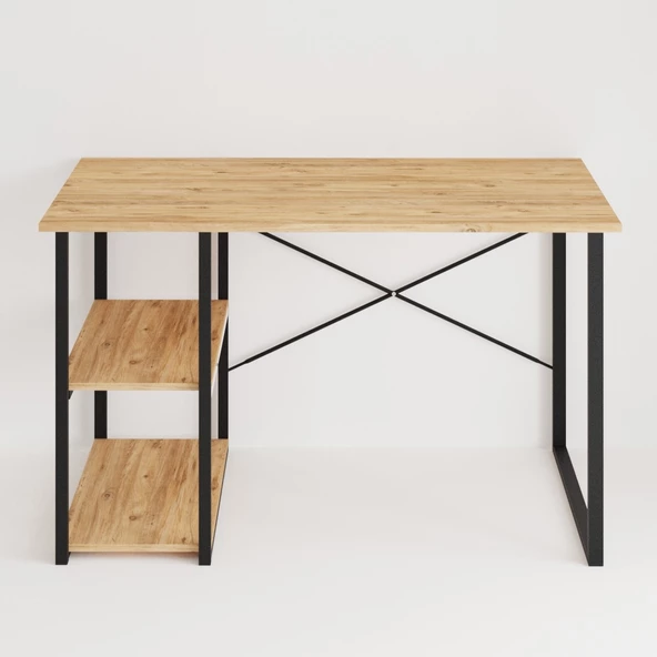 Eportatif Çalışma Masası Raflı Ofis Laptop Bilgisayar Masası 1001 - 6