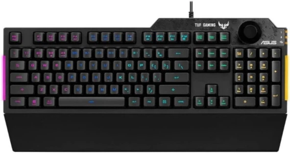 Asus TUF Gaming K1 RGB Kablolu Oyuncu Klavyesi Teşhir ürün görseli 1