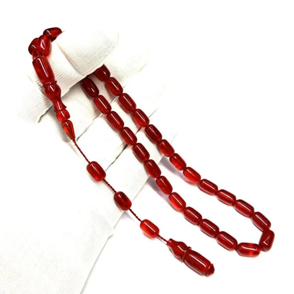 Usta İşi Kapsül Model 6-11mm Sistemli Sıkma Ateş Kehribar Tesbih ürün görseli