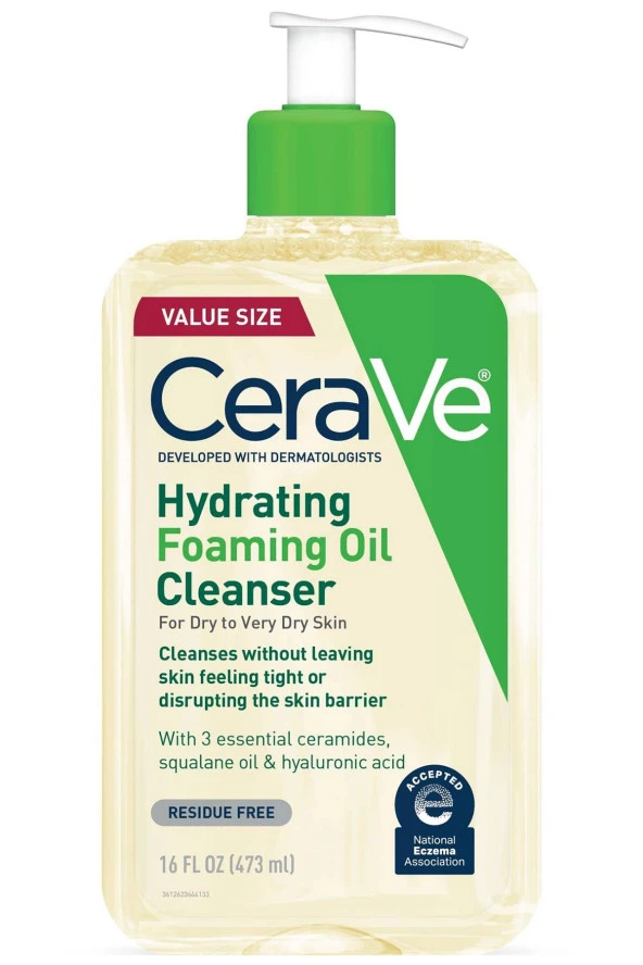 CeraVe Nemlendirici Köpüren Cilt Temizleyici Yağ 473ML