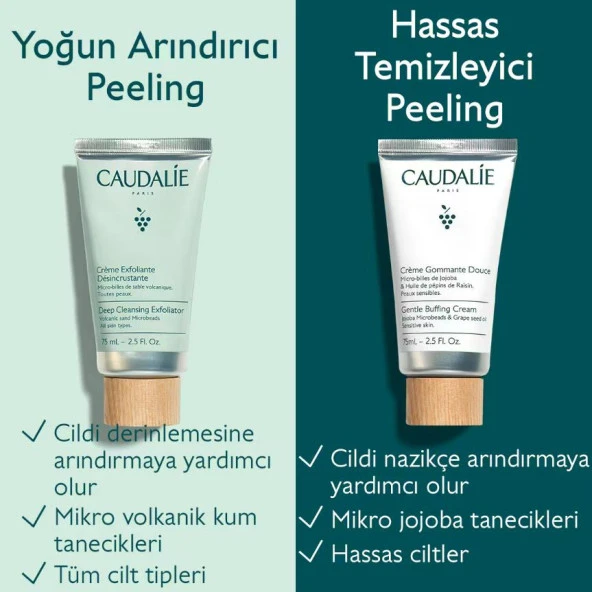 Caudalie Vinoclean Yoğun Arındırıcı Peeling 75 ml - Resim 5