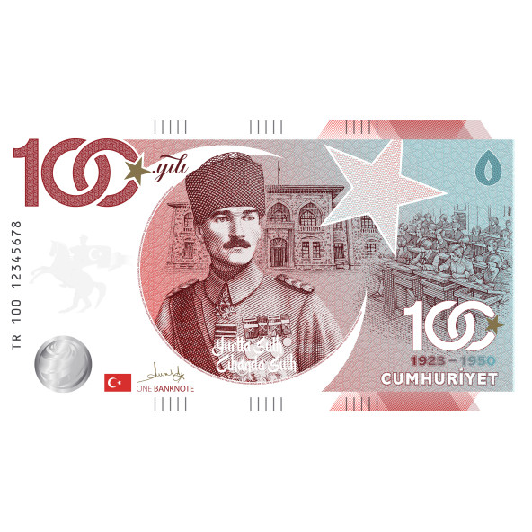 Türkiye Cumhuriyeti 100. Yıl "Cumhuriyet" Banknotu