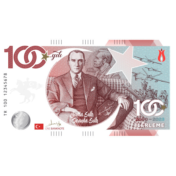 Türkiye Cumhuriyeti 100. Yıl "İlerleme" Banknotu
