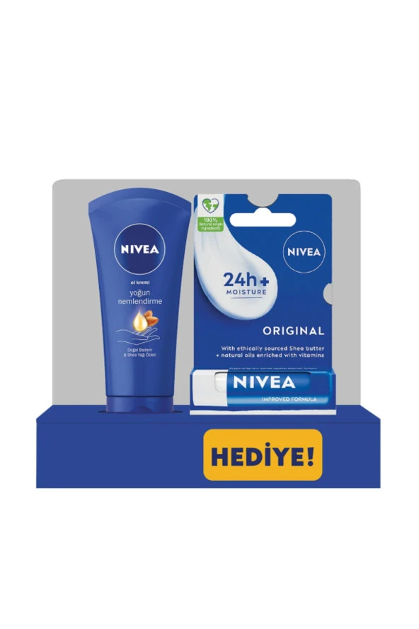 Nivea Visage Kofre El Kremi 75 ml Yoğun Nemlendirme +Dudak Koruyucu Orıgınal