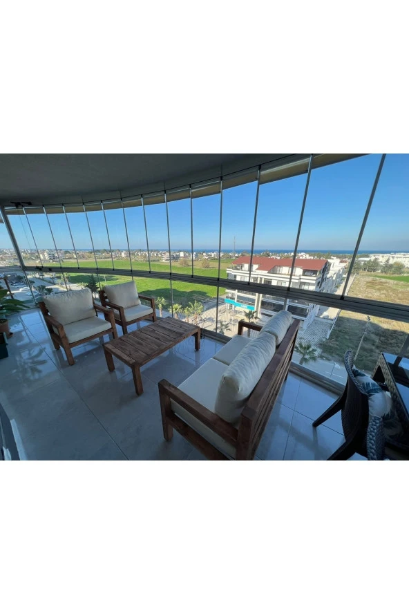 ODUNS Trian 2+1+1 Bahçe Balkon Teras Ahşap Oturma Grubu - 2