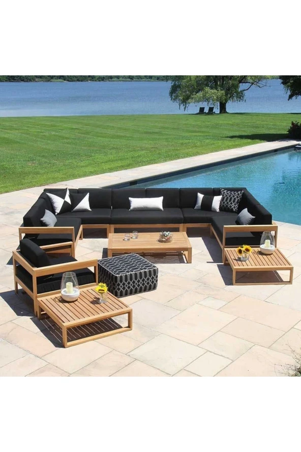 ODUNS Jasmine Bahçe Balkon Teras U Model Köşe Koltuk Takımı - 2