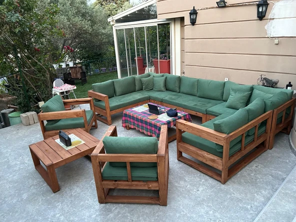 ODUNS Jasmine Bahçe Balkon Teras U Model Köşe Koltuk Takımı - 3