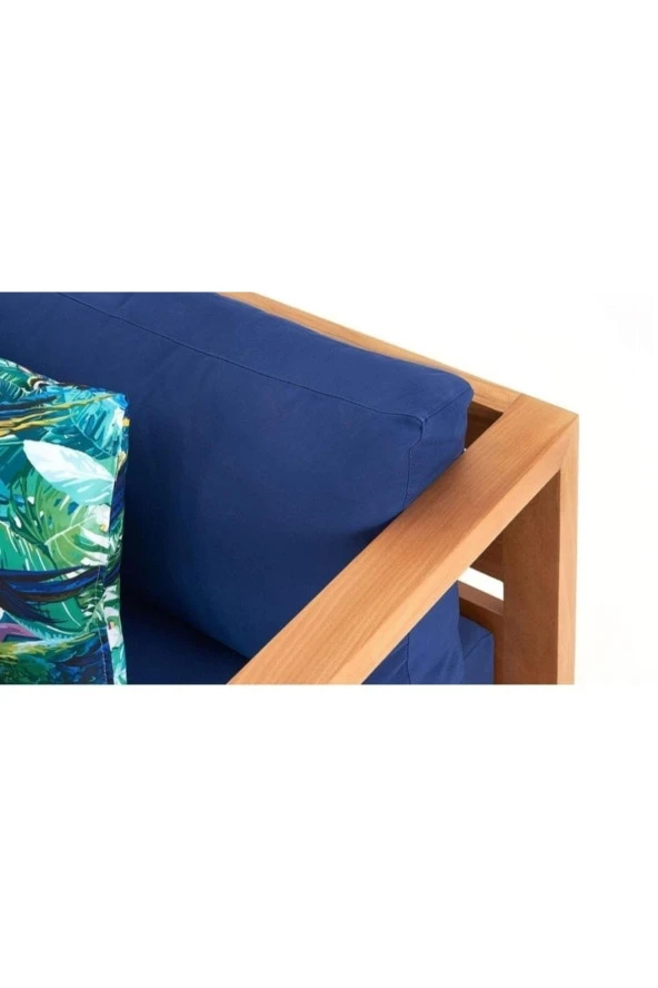 ODUNS Azelya Bahçe Balkon Teras Ahşap Köşe Koltuk Takımı - 3