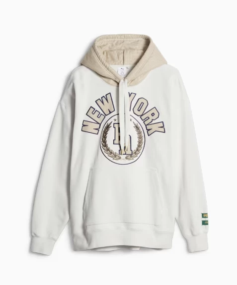 PUMA x RHUIGI Erkek Kapüşonlu KREM Sweatshirt 62088917 - 3