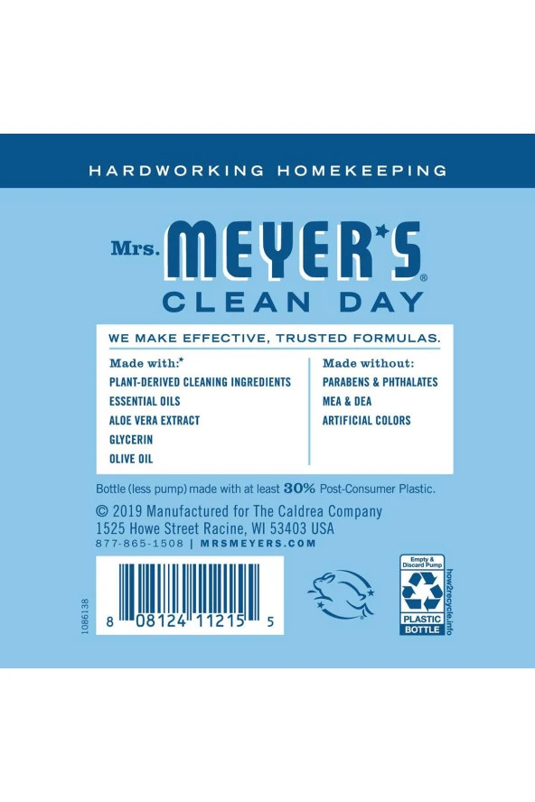 Mrs.Meyers Rain Water Sıvı El Sabunu 370ML - 2