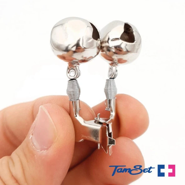 TAMSET Çift Zilli Metal Klipsli Balık Alarmı 3ad - 3