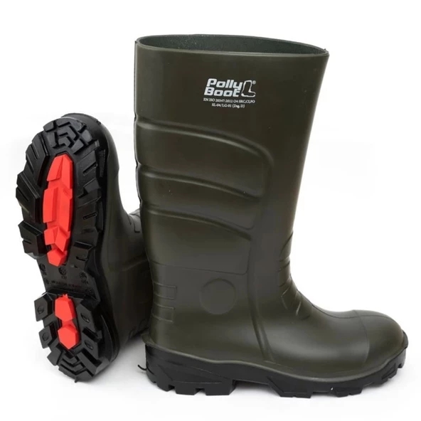 Polly Boot Galaxy 501 Haki Renk İş Çizmesi