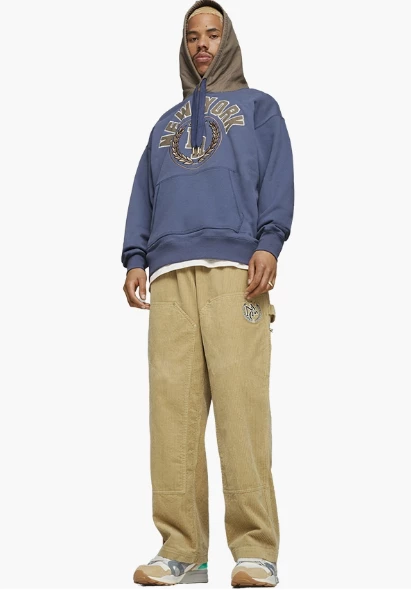 PUMA x RHUIGI Erkek Kapüşonlu MAVİ Sweatshirt 62088956 - 3