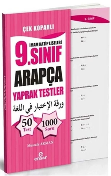 İmam Hatip Liseleri 9. Sınıf Arapça Yaprak Testler