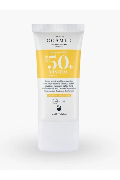 Cosmed Sun Essential Mineral 50 Faktör Güneş Kremi 40 ml