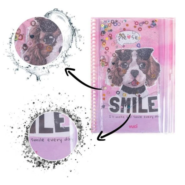 Sulu Çantalı Köpek A5 Defter 1 Adet - 5