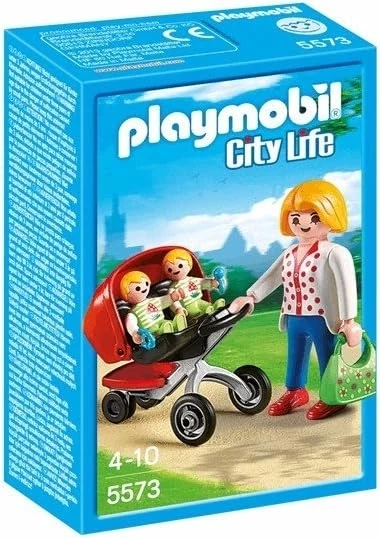 Playmobil 5573 City Life İkiz Bebek Arabalı Anne