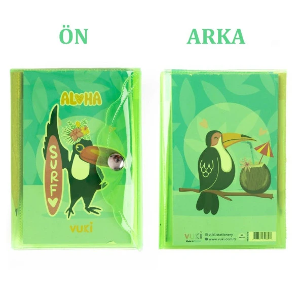 Renkli Mini Kalemli Defter Hayvanlar - 6