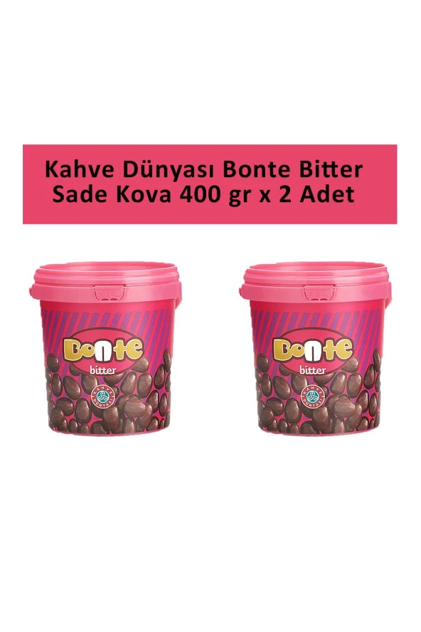 Kahve Dünyası BONTE BİTTER SADE KOVA 400 GR x 2 Adet