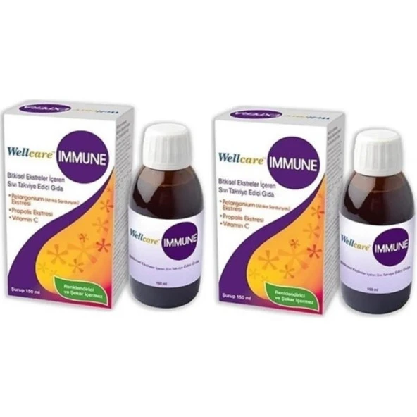 Wellcare Immune Şurup 150 ml 2 Adet