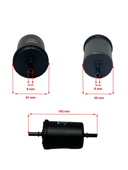 Renault Clio I, II, II (1.2, 1.4, 1.6, 1.8, 2.0, 3.0) 1991-2012 Benzin Filtresi - Resim 2
