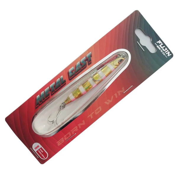 Fujin Metal Cast 60gr Shore Jig Yem  MT20 Gold Pink Zebra Glow