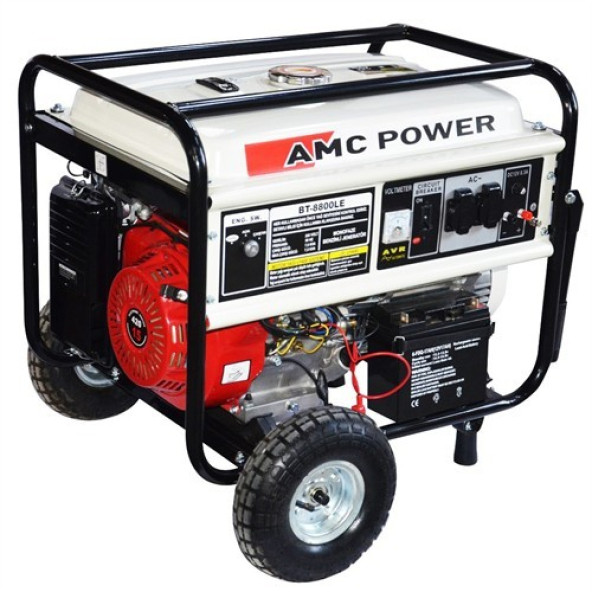 Amc Power Bt8800le 7.5 Kva Benzinli Jeneratör Marşlı Tekerlekli