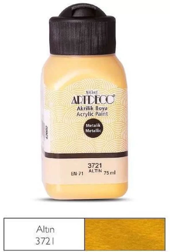 Artdeco Akrilik Boya Metalik 75 ml Altın