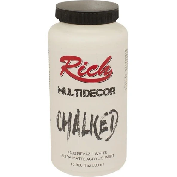 Rich Multi Decor Chalked Akrilik Boya 500ml 4500 Beyaz