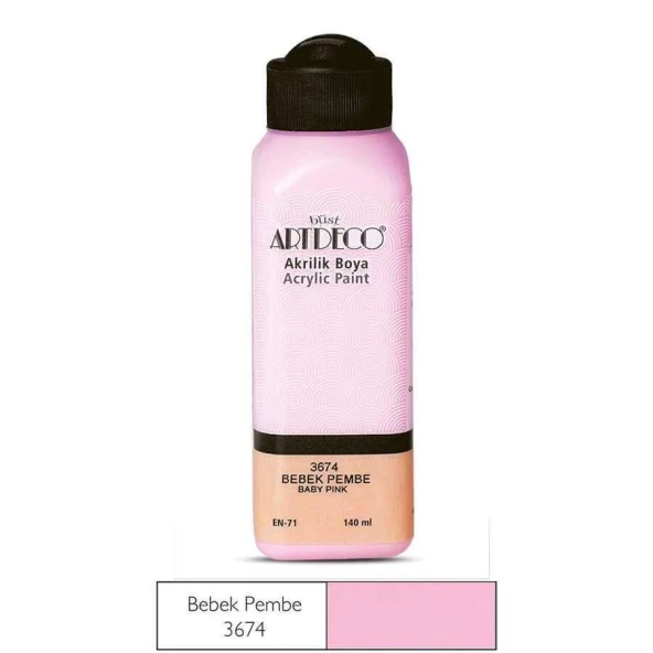 Artdeco Akrilik Boya 140 ml Bebek Pembe