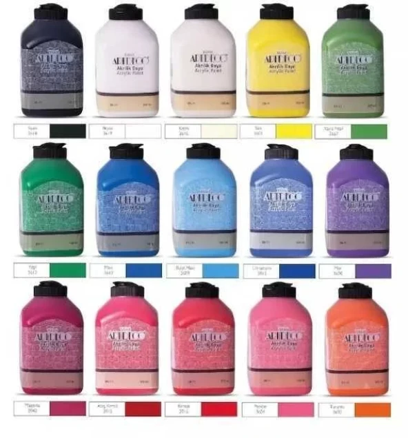Artdeco Akrilik Boya 500 ml Kırmızı
