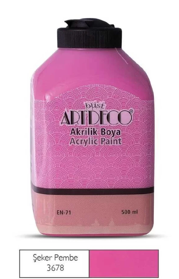 Artdeco Akrilik Boya 500 ml Şeker Pembe