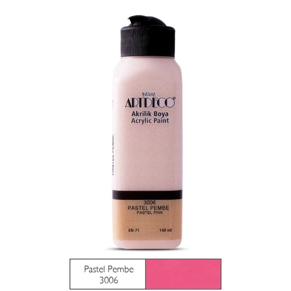 Artdeco Akrilik Boya 140 ml Pastel Pembe - Resim 2