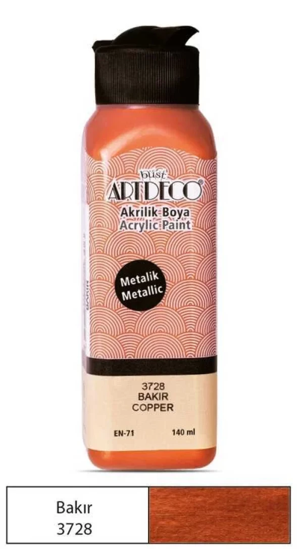 Artdeco Akrilik Boya Metalik 140 ml Bakır