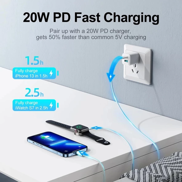 Joyroom Type-C İphone Watch 2İN1 Manyetik Şarj - 4