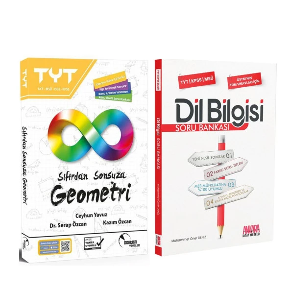 Doktrin TYT Sıfırdan Sonsuza Geometri ve AKM Dil Bilgisi Soru Bankası Seti 2 Kitap