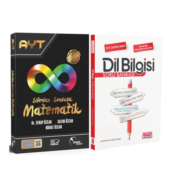 Doktrin AYT Sıfırdan Sonsuza Matematik ve AKM Dil Bilgisi Soru Bankası Seti 2 Kitap