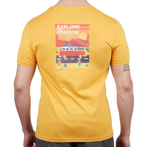 Alpinist Vassi Pamuklu Erkek T-Shirt Hardal - Resim 3