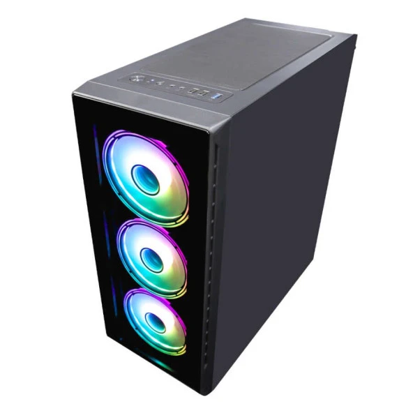 Turbox DangerZone Kumandalı 4x Argb Fan USB 3.0 400W ATX Gaming Bilgisayar Kasası - 4