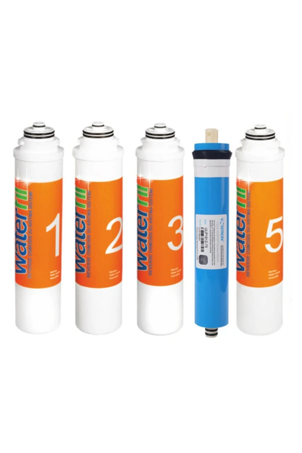 Waterlife Uyumlu Su Arıtma Cihazı Tam Takım Filtre Seti (Vontron) ürün görseli
