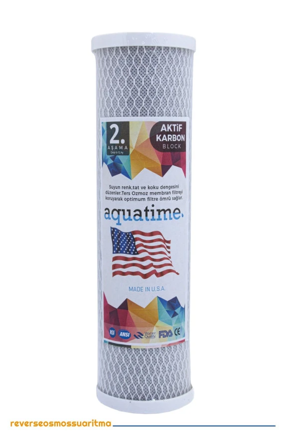 Su Arıtma Filtresi 10 Inc Blok Karbon Su Arıtma Cihazı Filtre