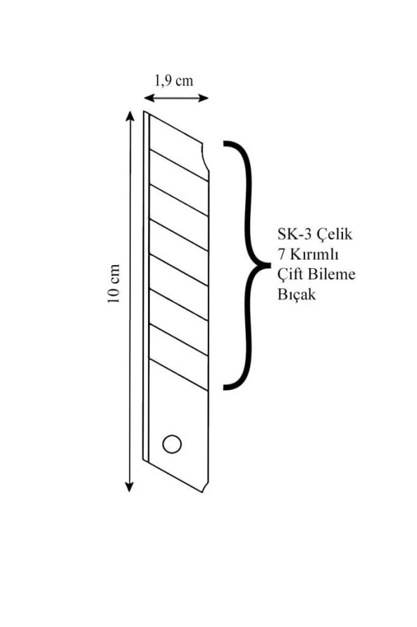 Vıp-Tec Taşınabilir Falçata - Maket Bıçağı 16,5 cm - 2